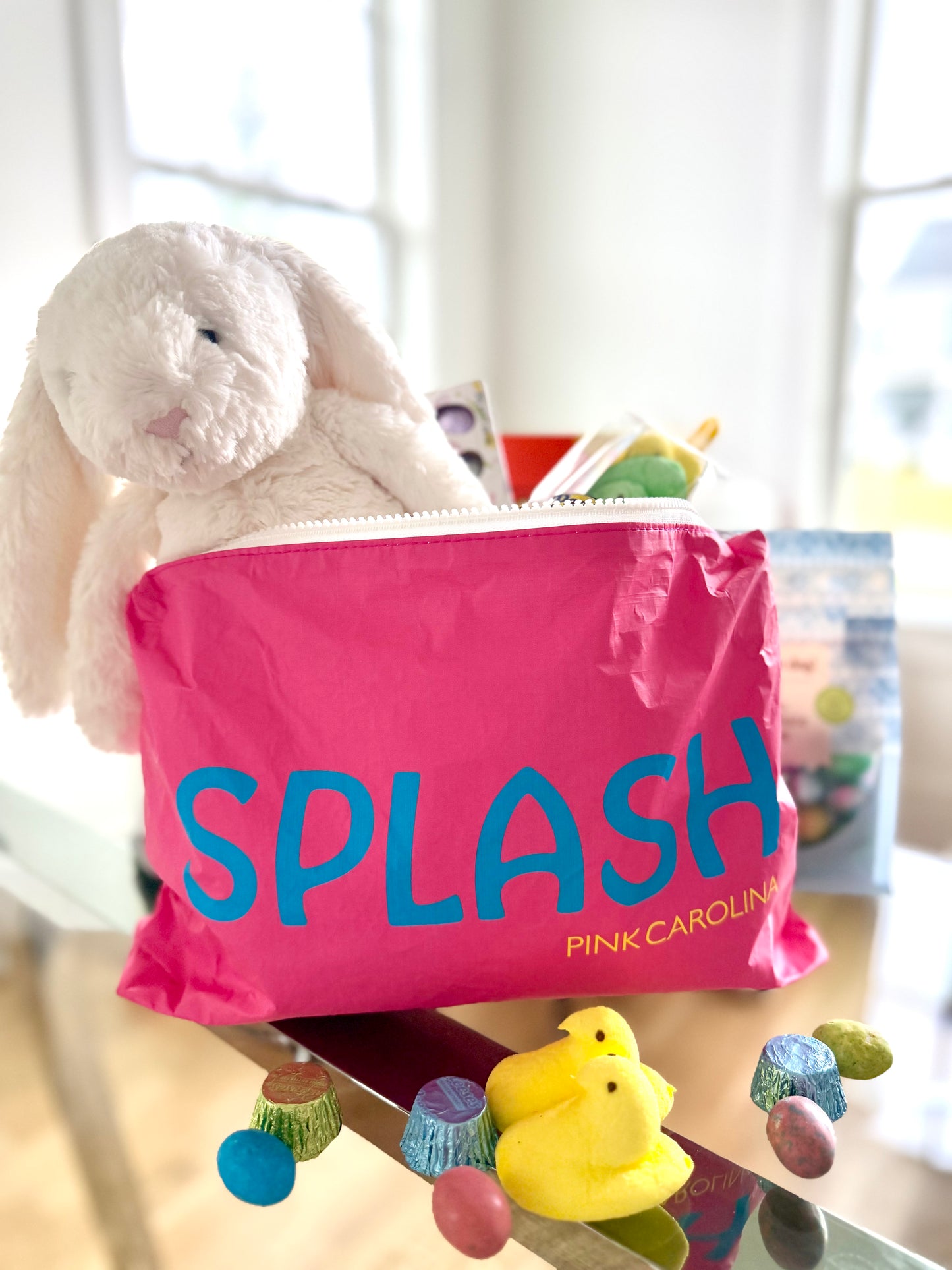 Water Resistant Travel Bag - Medium - Neon Splash