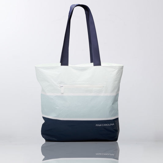 Anywhere Tote - Coastal Blue Stripes - Water Resistant