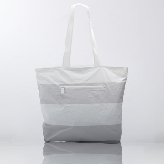 Anywhere Tote - Grey Stripe - Water Resistant