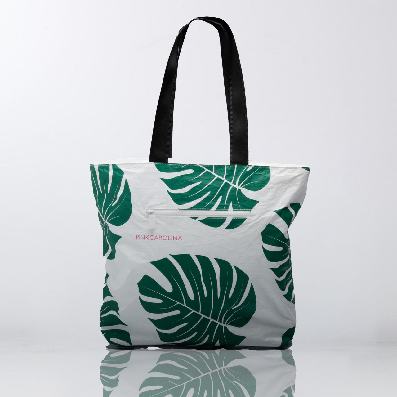Anywhere Tote - Green Monstera - Water Resistant