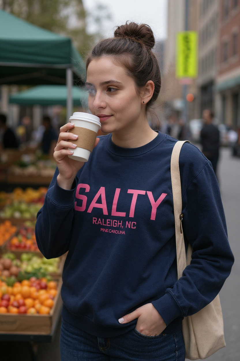 SALTY Pink Carolina Sweatshirt