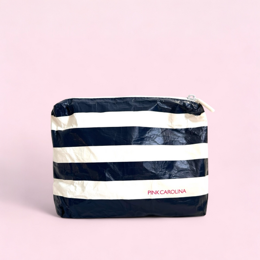 Water Resistant Travell Bag - Small - Blue Striped
